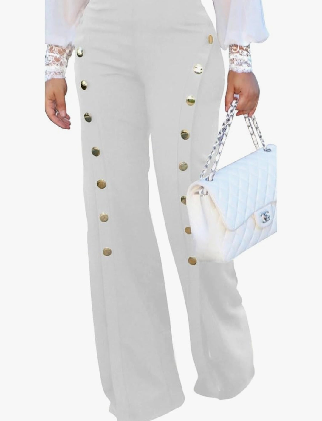 Women's High Waisted Stretchy Bootcut Pull On Dress Pants Casual Work Pants