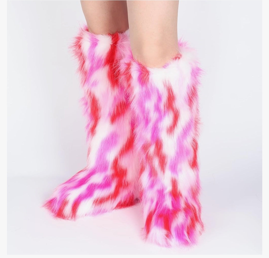 Fur boots (Knee)