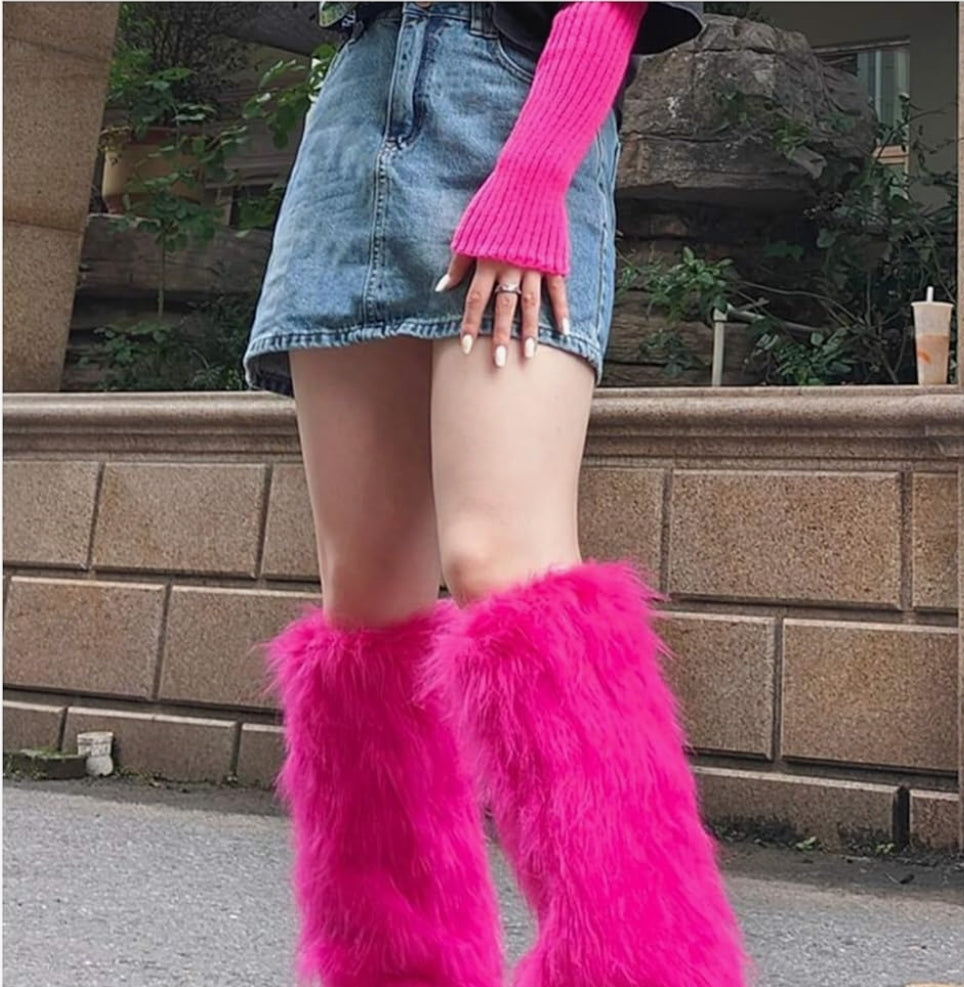 Fur boots (Knee)