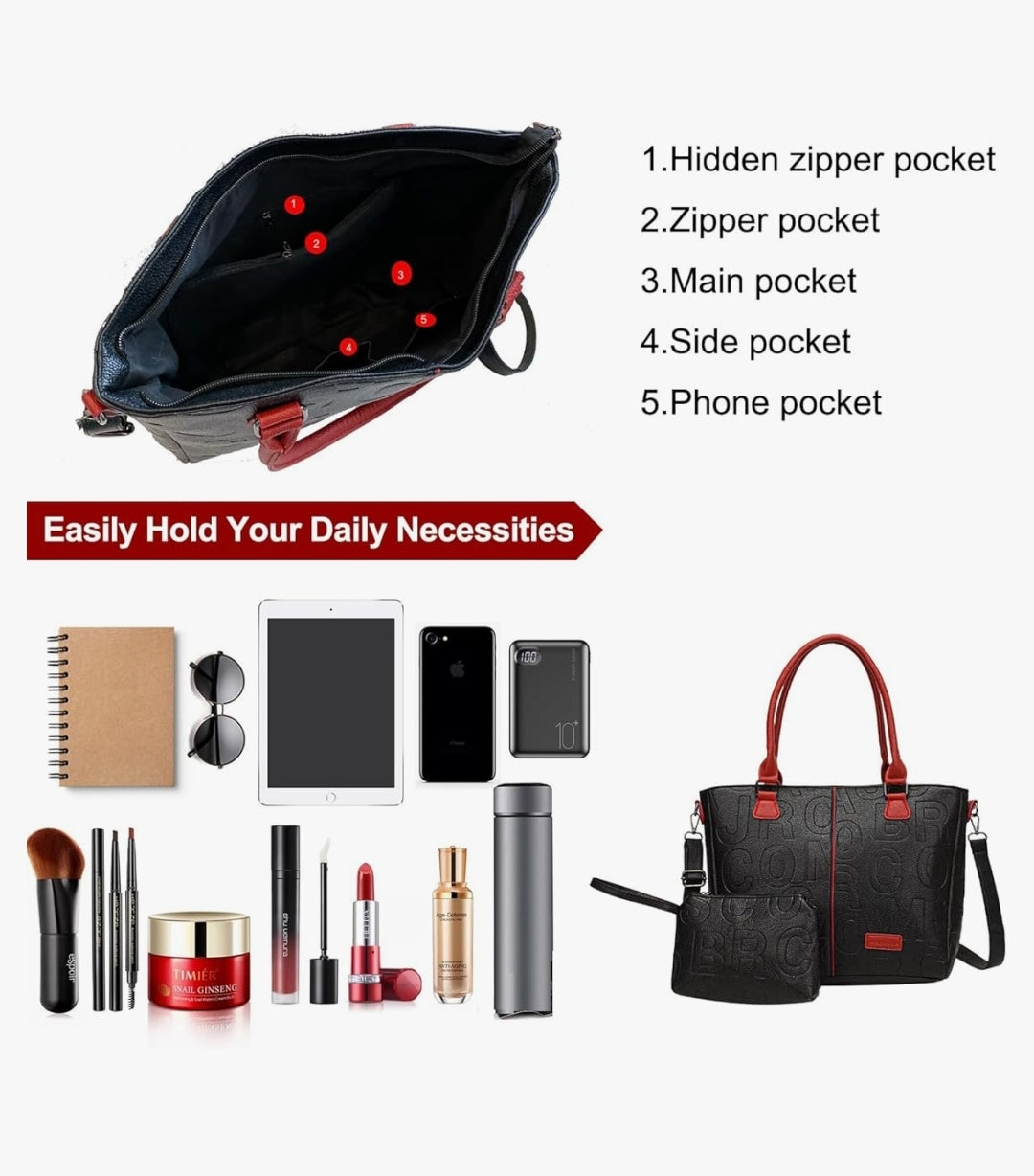 Women Handbags Hobo Shoulder Bags Tote PU Leather Handbags Fashion Large Capacity Bags
