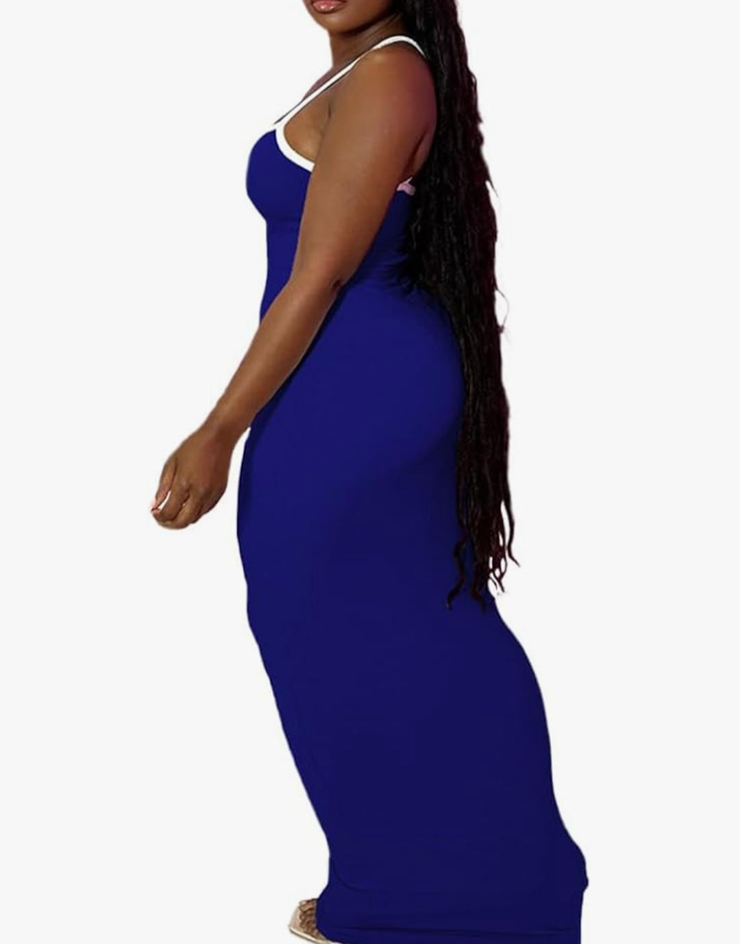 Women Summer Long Dress Casual Slip Sexy Slim Sleeveless Bodycon Maxi Dresses for Women