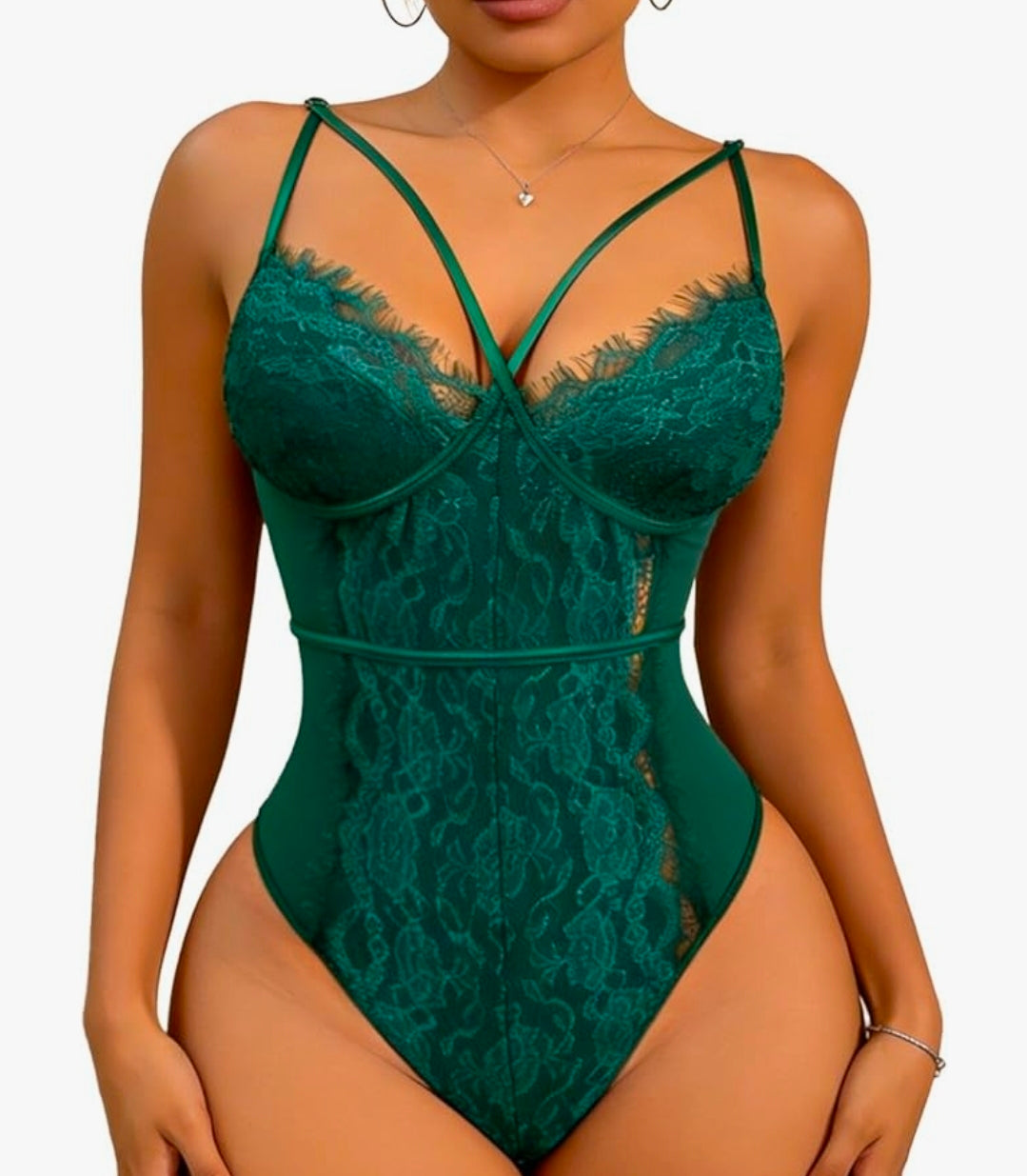 Womens Sexy Bodysuit Lingerie One Piece Babydoll V Neck Teddy Snap Crotch