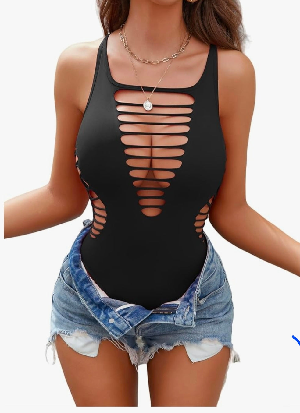 Festival Top Sexy Fishnet Bodysuit Bodycon Outfit